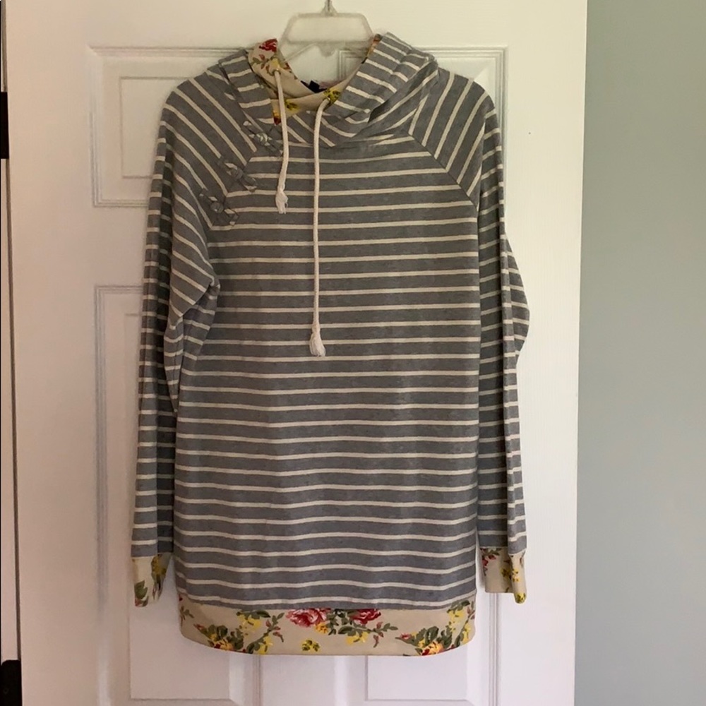 Double hooded sweatshirt